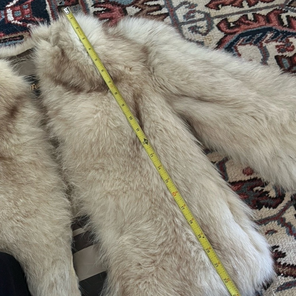 Vintage fox fur cropped coat - Picture 7 of 12